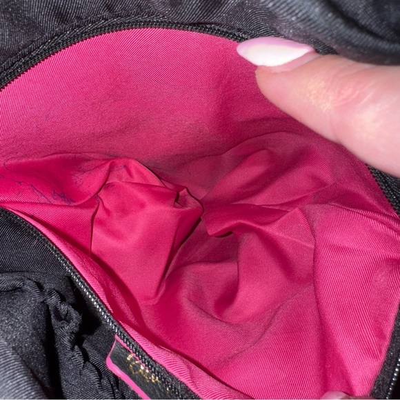 ELLIOTT LUCCA Gwen Black Pebbled Leather Gold Chain Strap Crossbody Bag - Picture 14 of 16